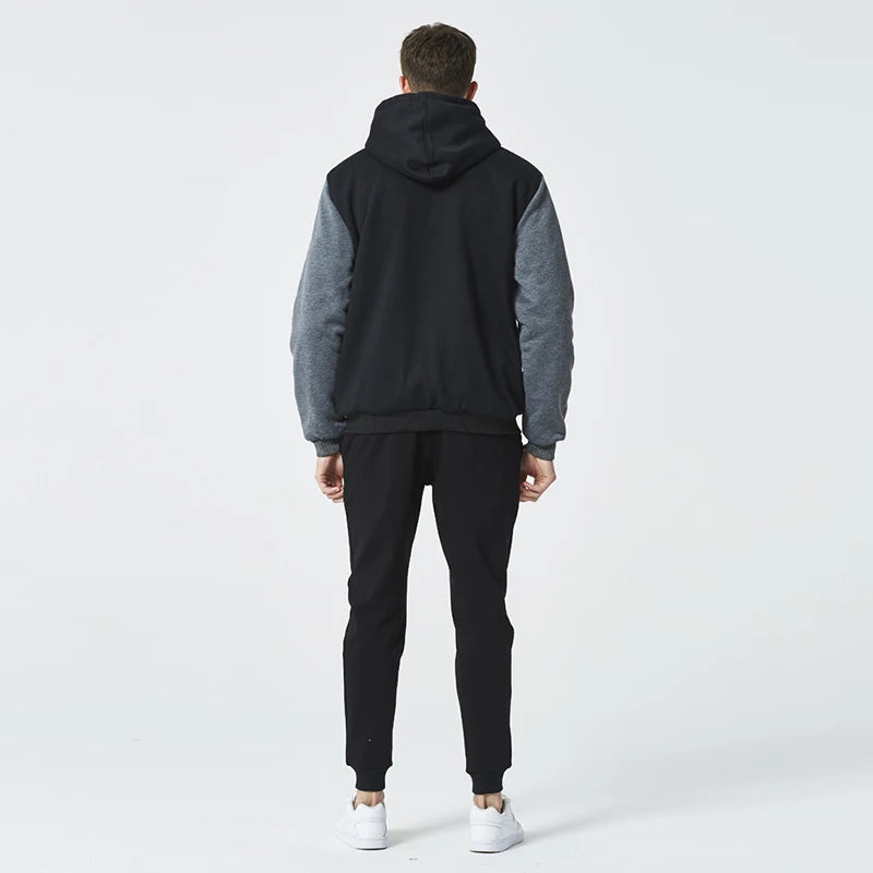 WHWR Men's Camouflage Hooded Zip-Up Jacket