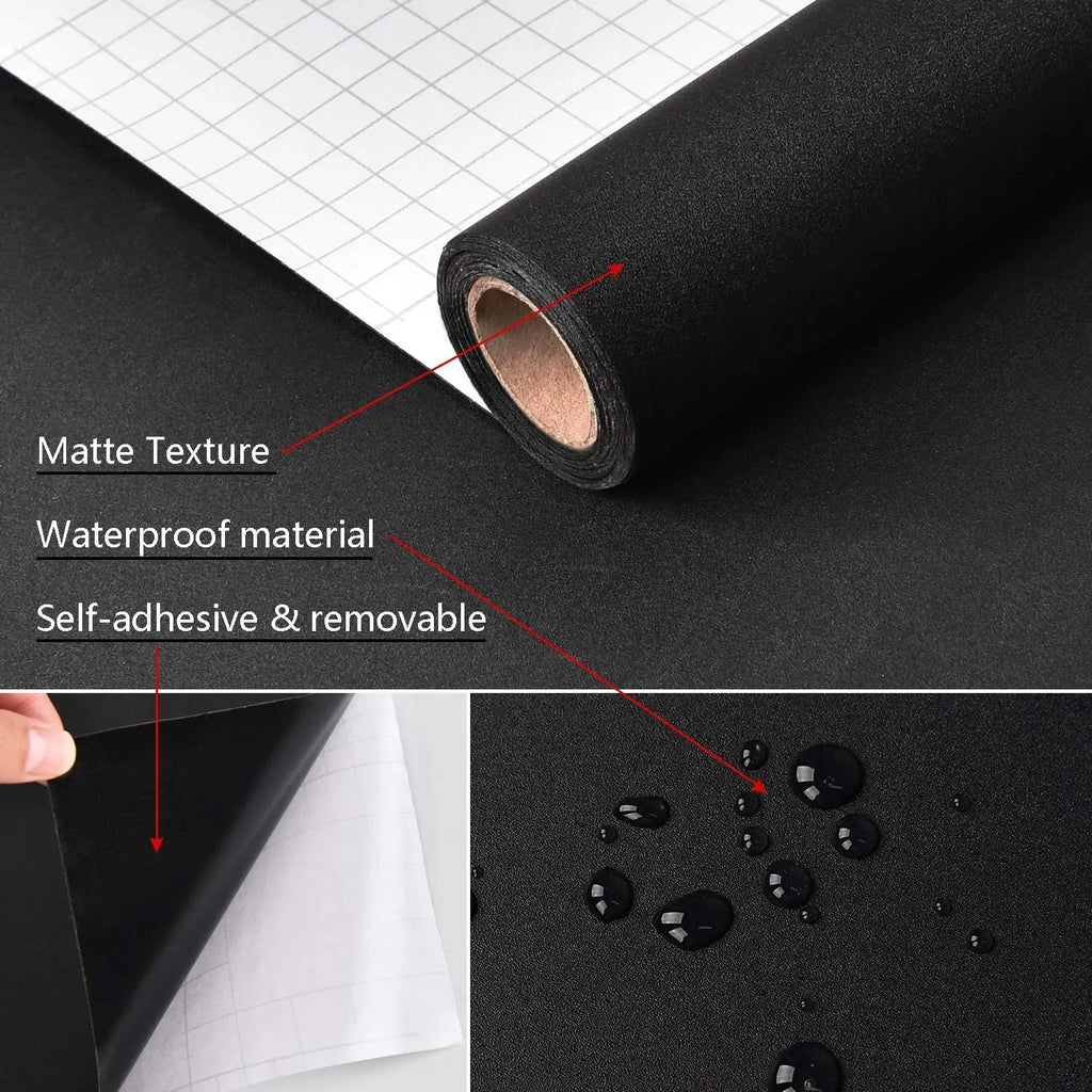 Concrete-Look Self-Adhesive Wallpaper