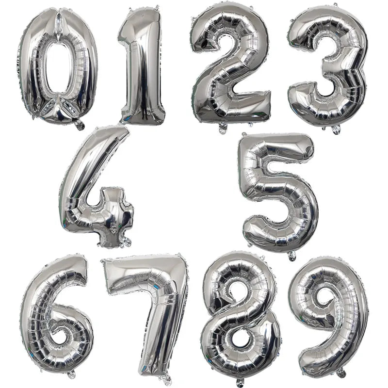 Gradient Number Foil Balloon, 30 or 40 Inches