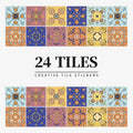 Decorative Self-Adhesive Tile Stickers – 24 Pieces