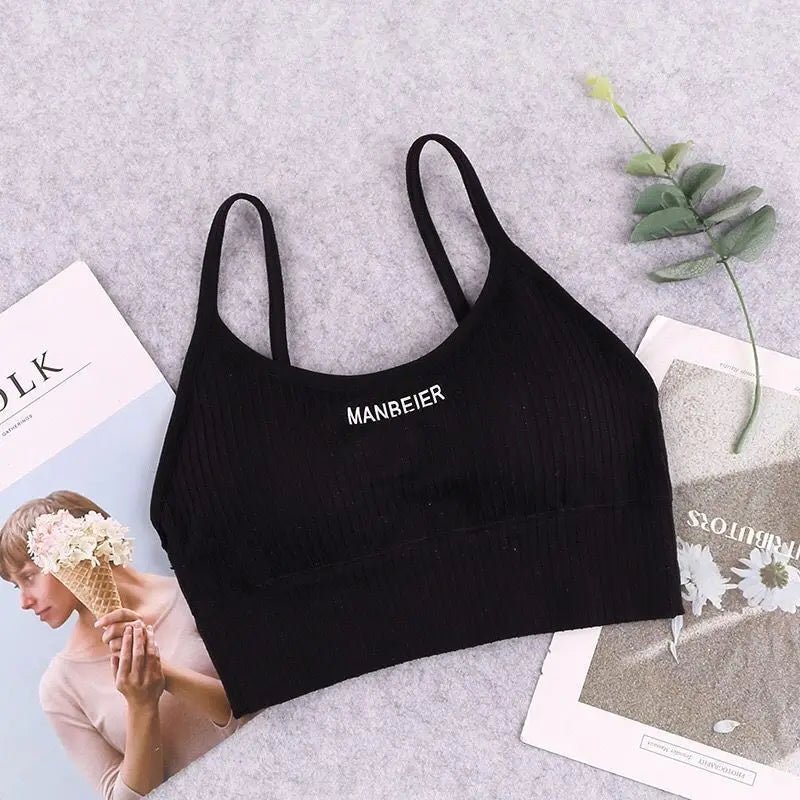 Women's Cotton Sports Bra Crop Top