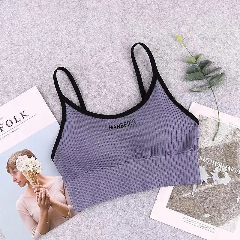 Women's Cotton Sports Bra Crop Top