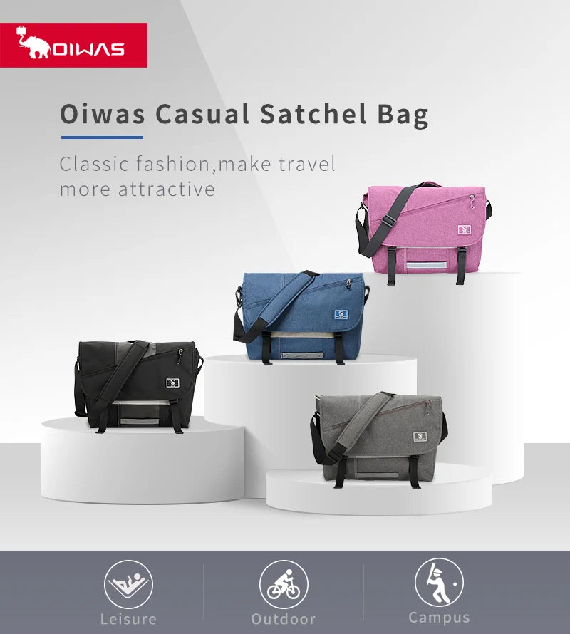 OIWAS 15-Inch Laptop Messenger Bag