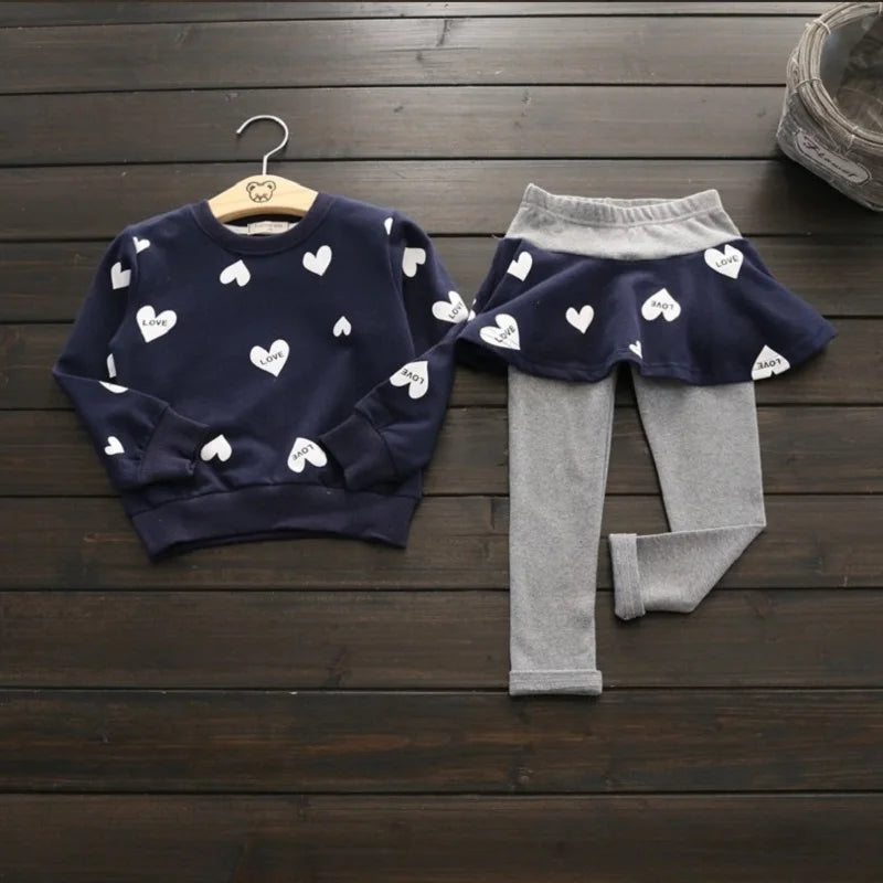 Girls' Long-Sleeve Outfit Set
