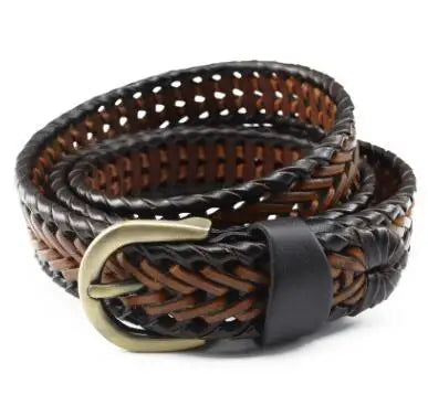 Braided Split-Leather Belt