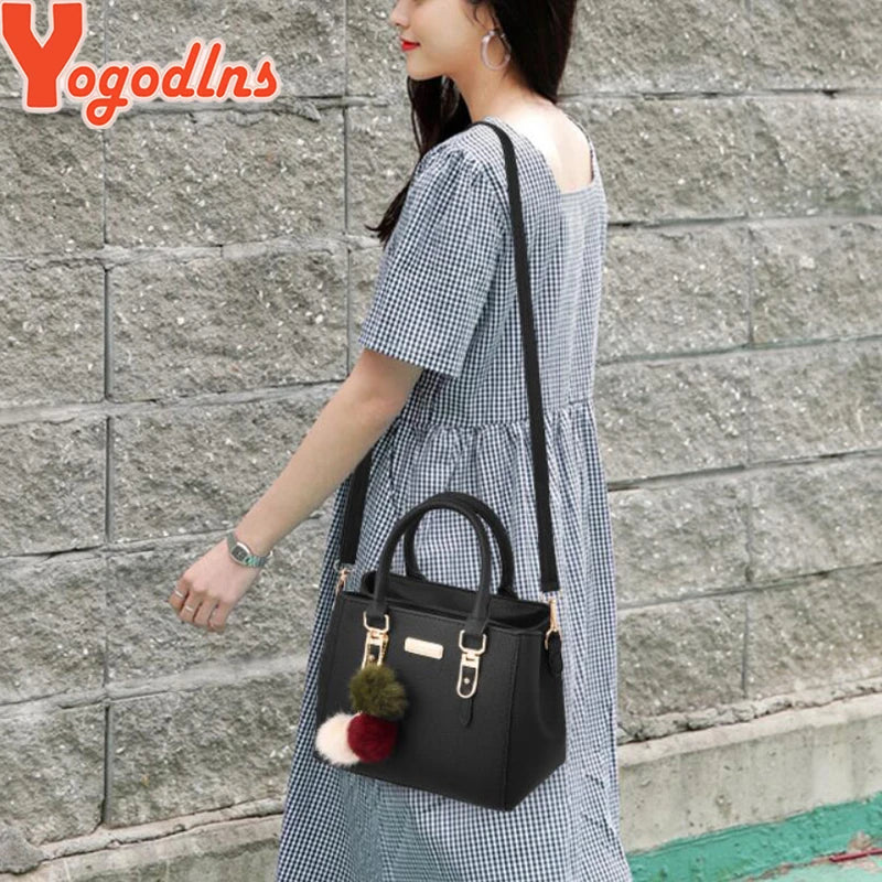 Yogodlns Women's Embossed Shoulder Bag