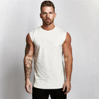 Muscleguy Brand Gyms Clothing Workout Sleeveless Shirt Tank Top Men Bodybuilding Fitness Mens Sportwear Muscle Vests Men Tanktop eprolo