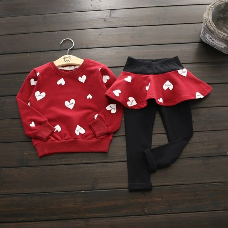 Girls' Long-Sleeve Outfit Set