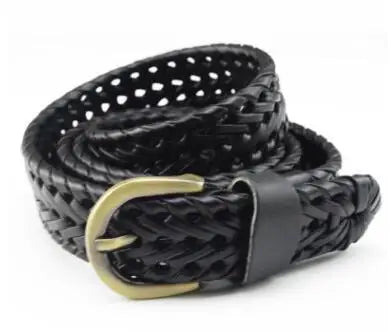 Braided Split-Leather Belt