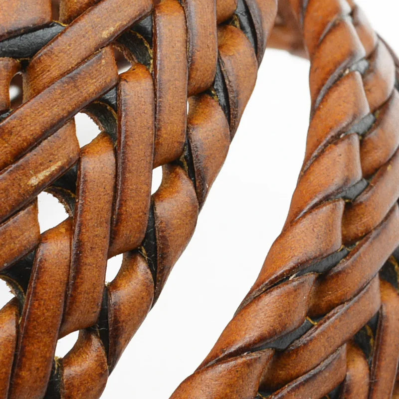 Braided Split-Leather Belt