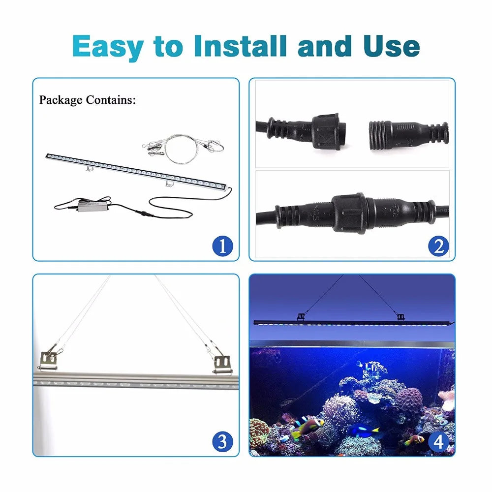 Populargrow Aquarium LED Light Bar, Multiple Sizes