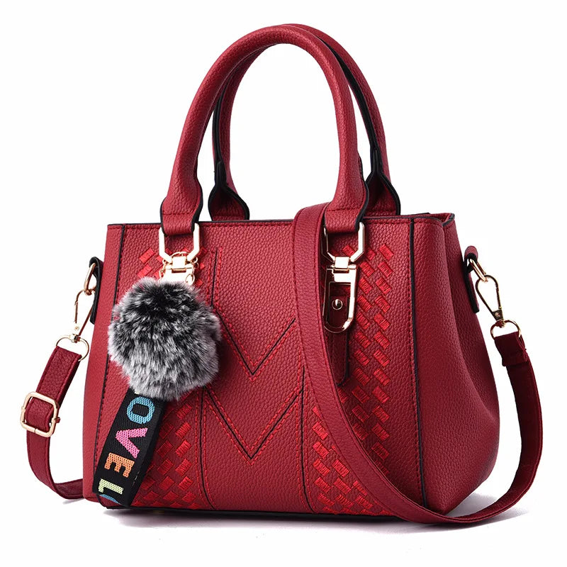 Yogodlns Women's Embellished PU Shoulder Bag