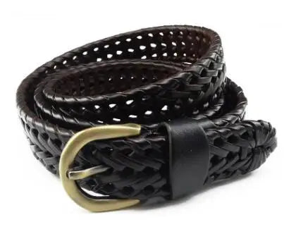 Braided Split-Leather Belt