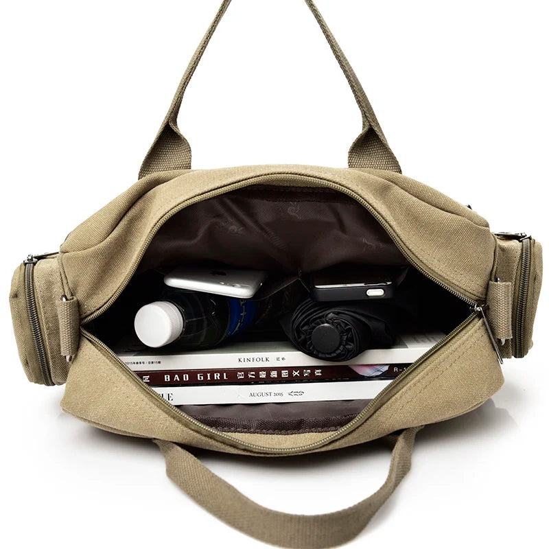 DIDA BEAR Men's Canvas Messenger Bag