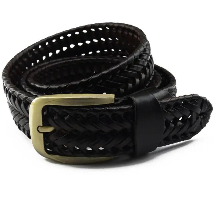 Braided Split-Leather Belt