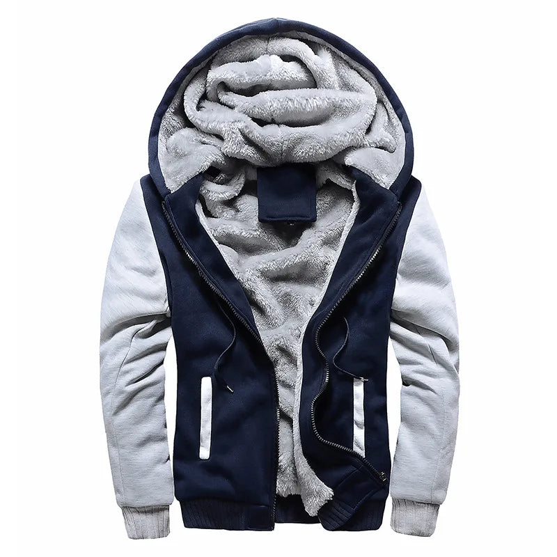 WHWR Men's Camouflage Hooded Zip-Up Jacket