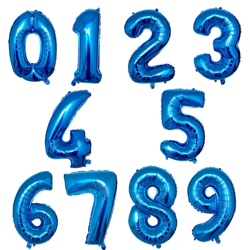 Gradient Number Foil Balloon, 30 or 40 Inches