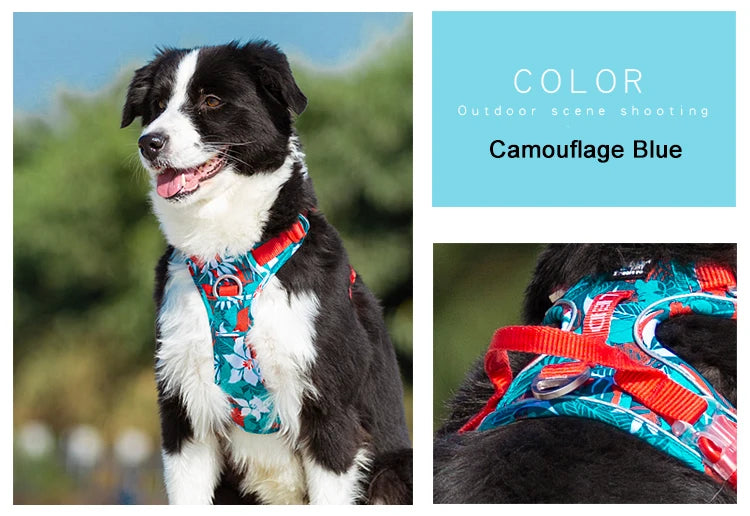 TRUELOVE Reflective Camouflage Dog Harness TLH5653