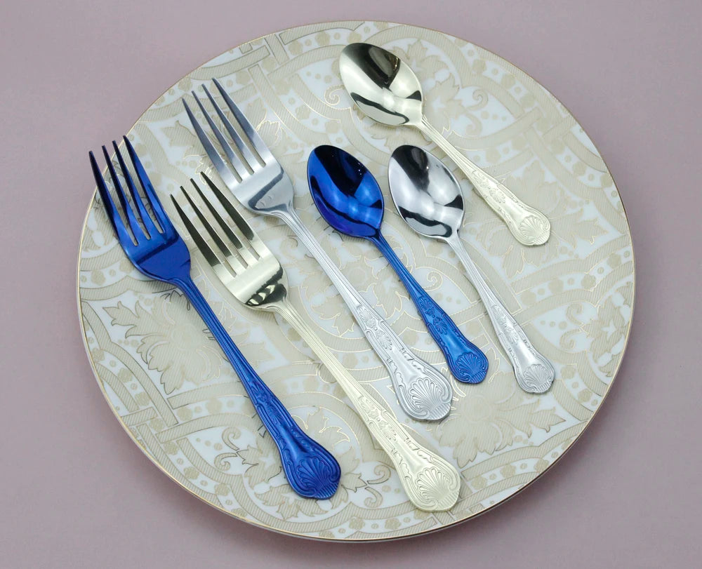 LUCF Vintage-Style Stainless Steel Flatware