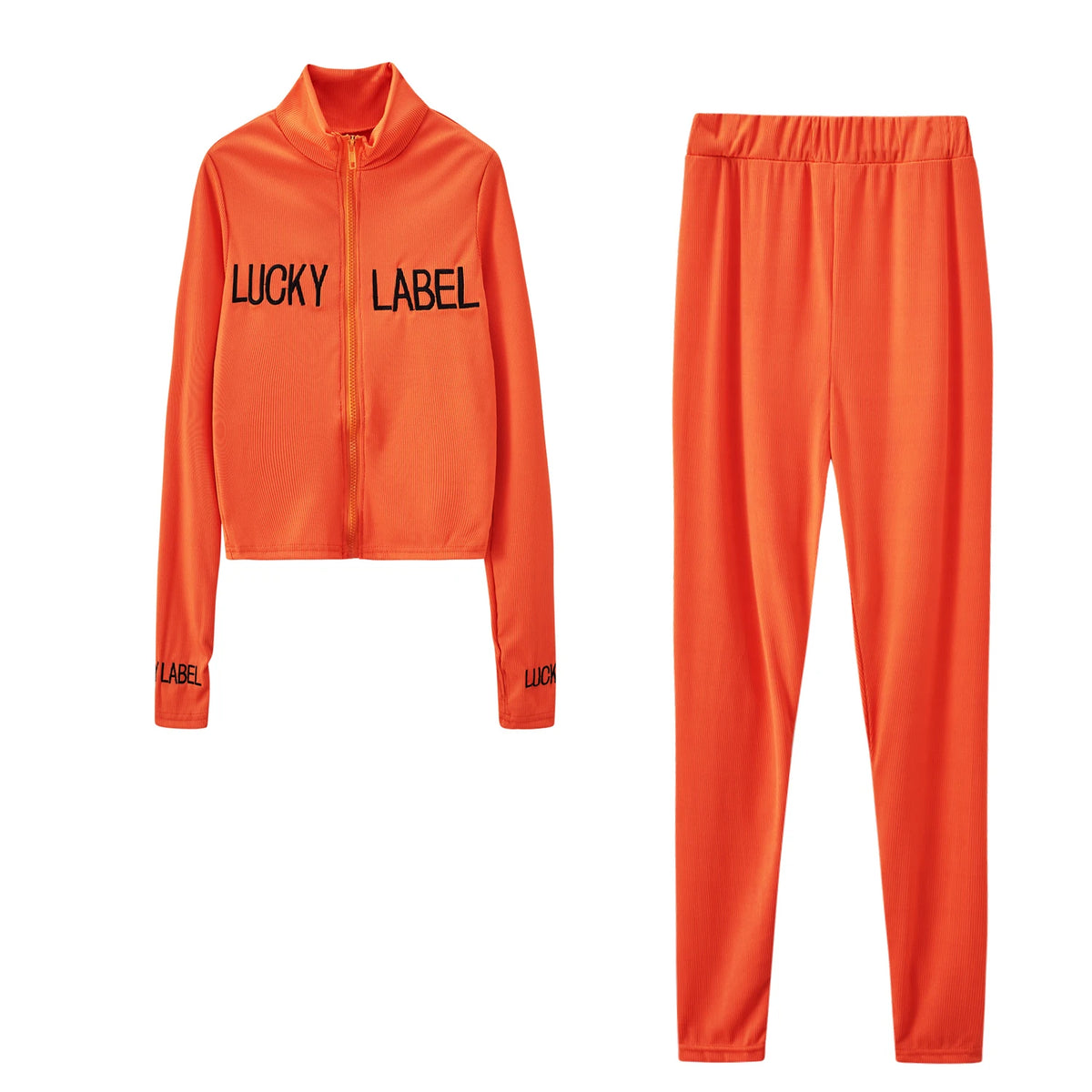 Women's High-Neck Top and Pants Set