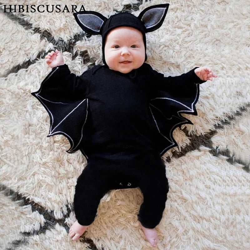 Baby Bat Costume Romper with Hat