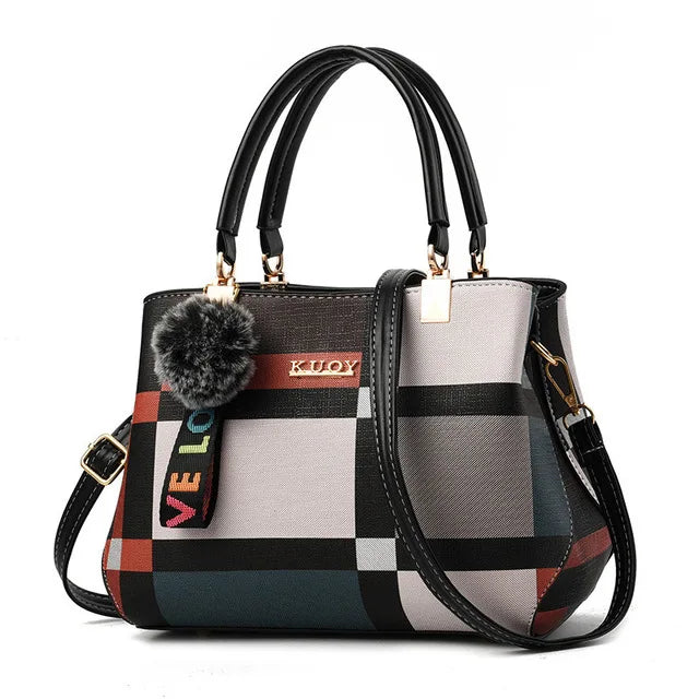Yogodlns Women's Plaid Shoulder Bag