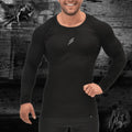 Men's Long-Sleeve Patchwork Casual T-Shirt