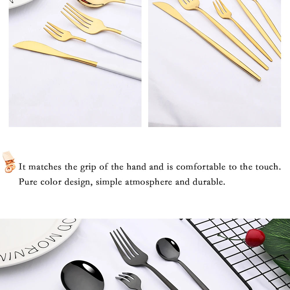 uniturcky Stainless Steel Flatware — 30 Pieces