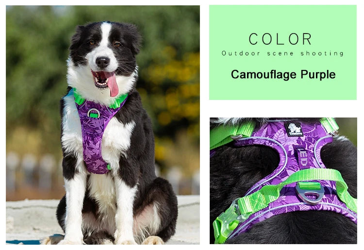 TRUELOVE Reflective Camouflage Dog Harness TLH5653