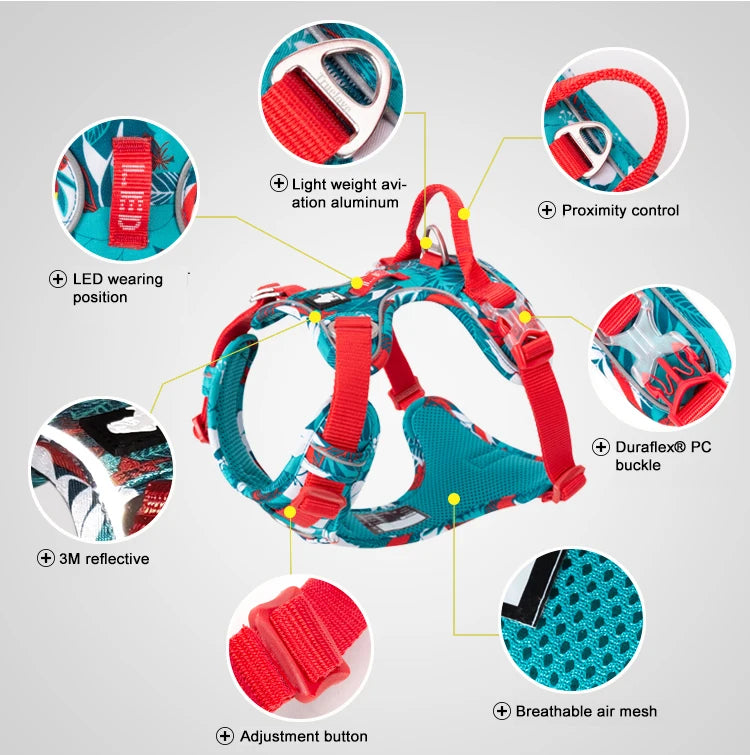 TRUELOVE Reflective Camouflage Dog Harness TLH5653