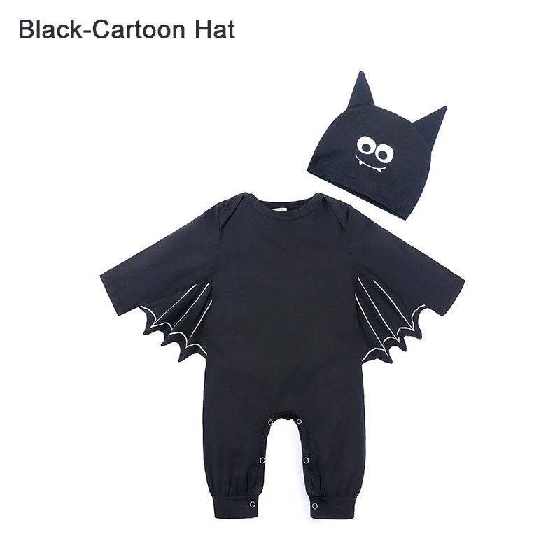 Baby Bat Costume Romper with Hat