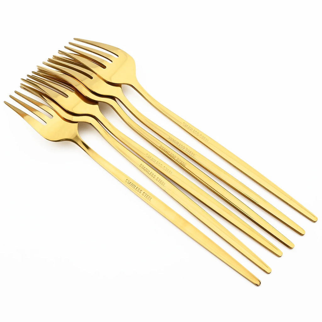 HELOTIC Stainless Steel Flatware — 24 Pieces