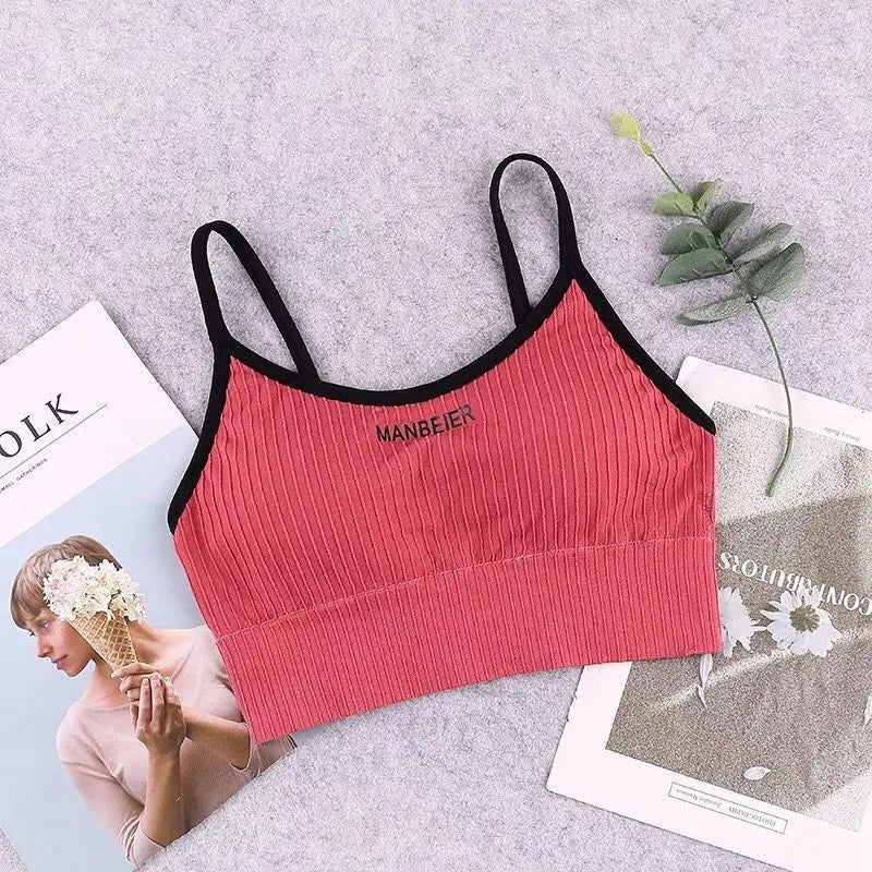 Women's Cotton Sports Bra Crop Top