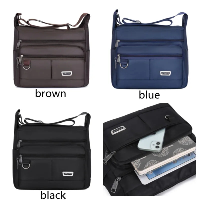 Men's Oxford Fabric Travel Crossbody Bag