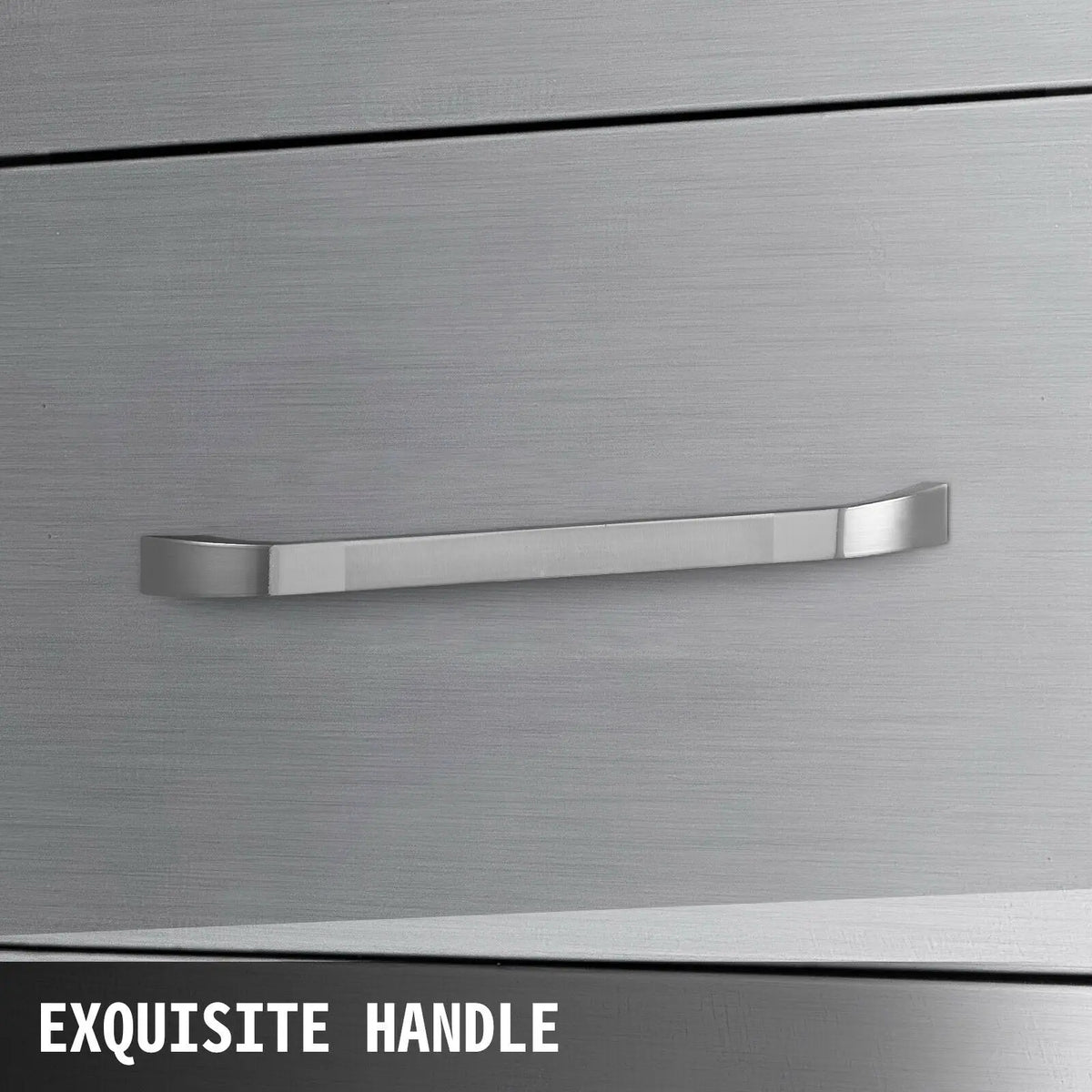 SucceBuy Stainless-Steel Outdoor BBQ Kitchen Drawers
