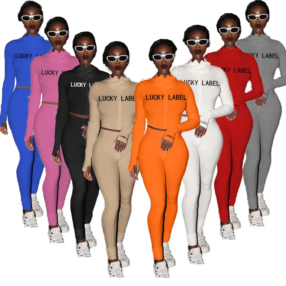 Women's High-Neck Top and Pants Set