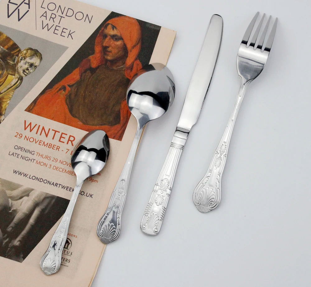 LUCF Vintage-Style Stainless Steel Flatware