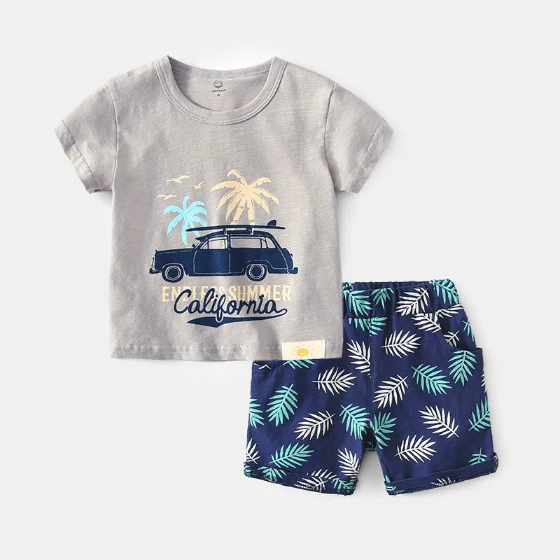 Baby Cotton T-Shirt and Shorts Set