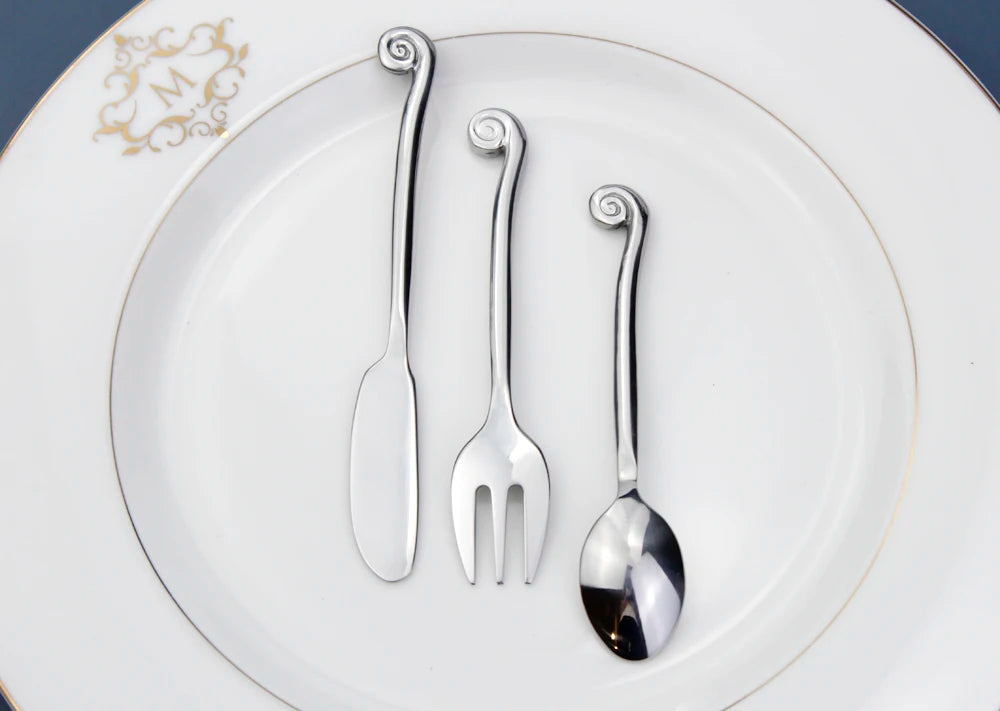 LUCF Snail-Handle Stainless Steel Flatware