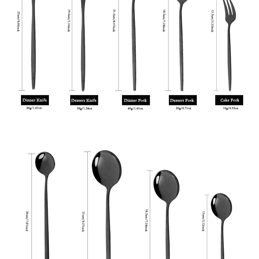 uniturcky Stainless Steel Flatware — 30 Pieces