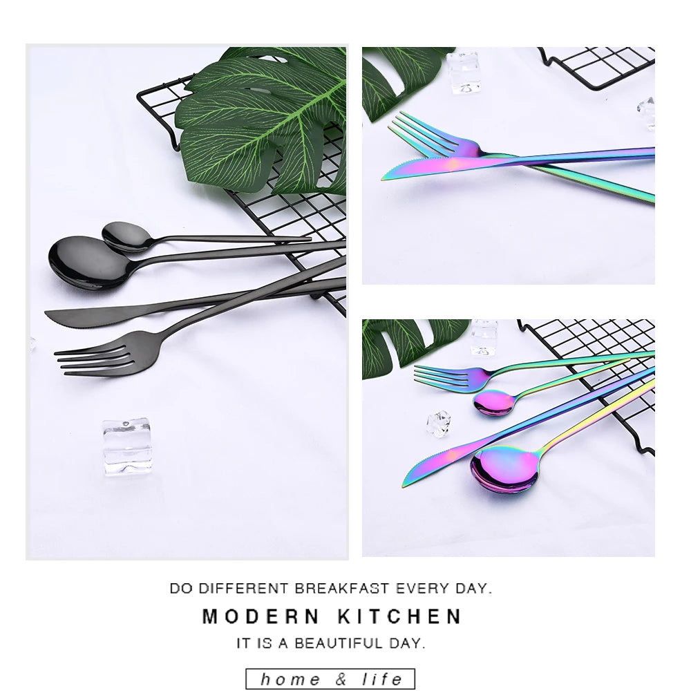 uniturcky Stainless Steel Flatware — 30 Pieces