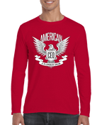 American CEO Patriotic Eagle Men's Long Sleeve Shirt - Whispering Desires Shoppe
