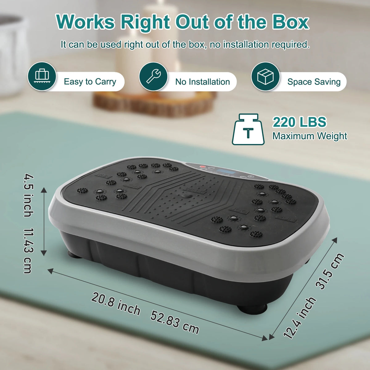 Vibration Exercise Platform with Remote
