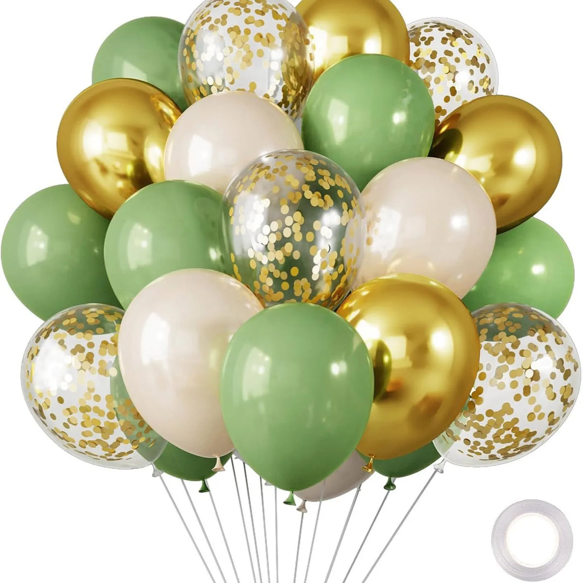 10-Inch Chrome Latex Balloons, 30-Pack