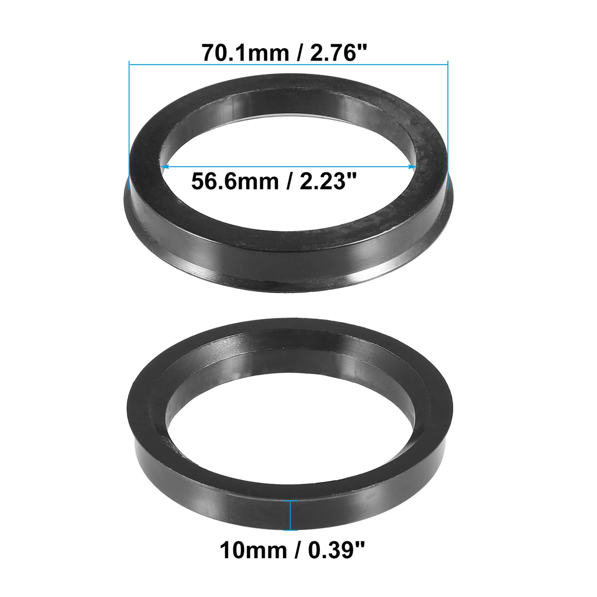 70.1 mm Hub-Centric Rings – Set of 4