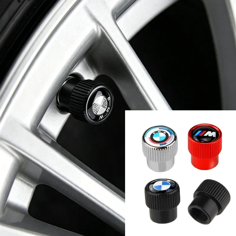 M-Power Design Aluminum Tire Valve Caps – Set of 4