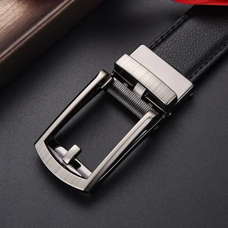 Men's PU Click-Buckle Casual Belt