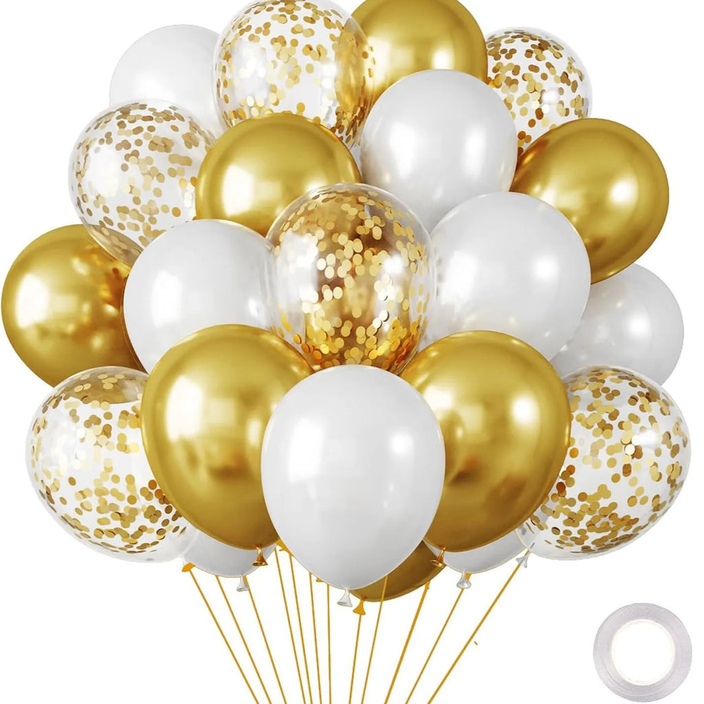 10-Inch Chrome Latex Balloons, 30-Pack