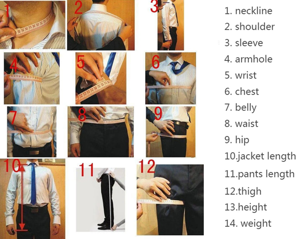 Men's Slim-Fit Two-Piece Wedding Suit