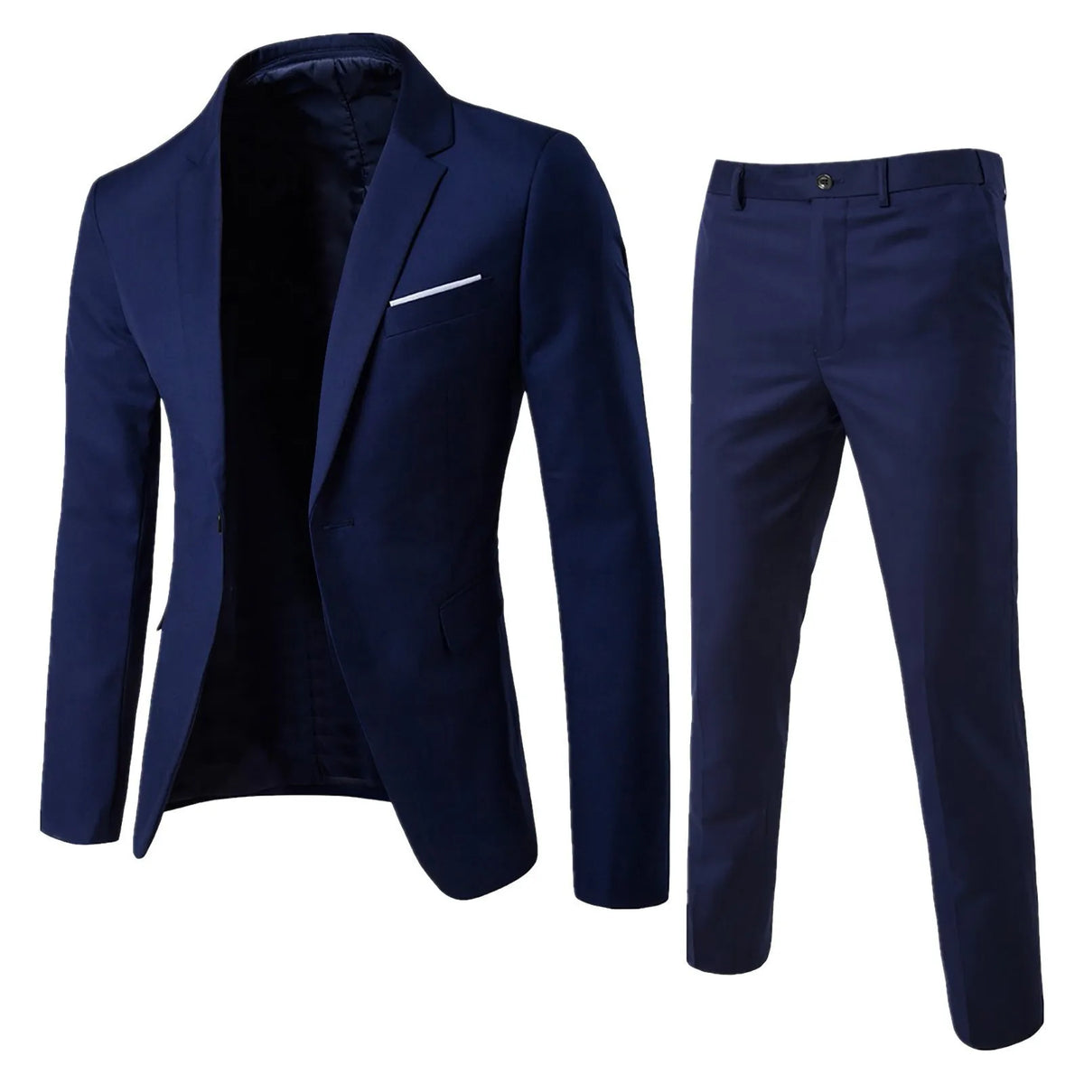 Men's Slim-Fit Double-Breasted Two-Piece Suit